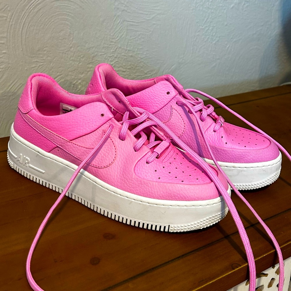 Pink Nike Airforce Ones